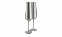 Peill+Putzler Sektkelch 200 ml, 2er Set Las Vegas | silberfarben Sektkelch 200 ml