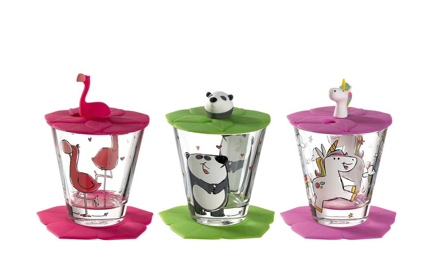 LEONARDO Kinder Trink - Set 9-tlg. Flamingo /Einhorn / Panda Bambini | Flamingo / Einhorn / Panda – Bild 5