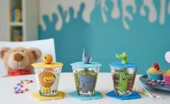 LEONARDO Kinder Trink - Set 9-tlg. Löwe / Krokodil / Elefant Bambini