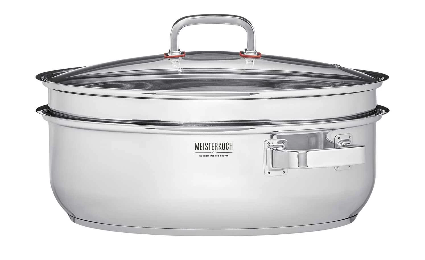 Meisterkoch Bräter mit Glasdeckel, 3-teilig FOCUS – Bild 3