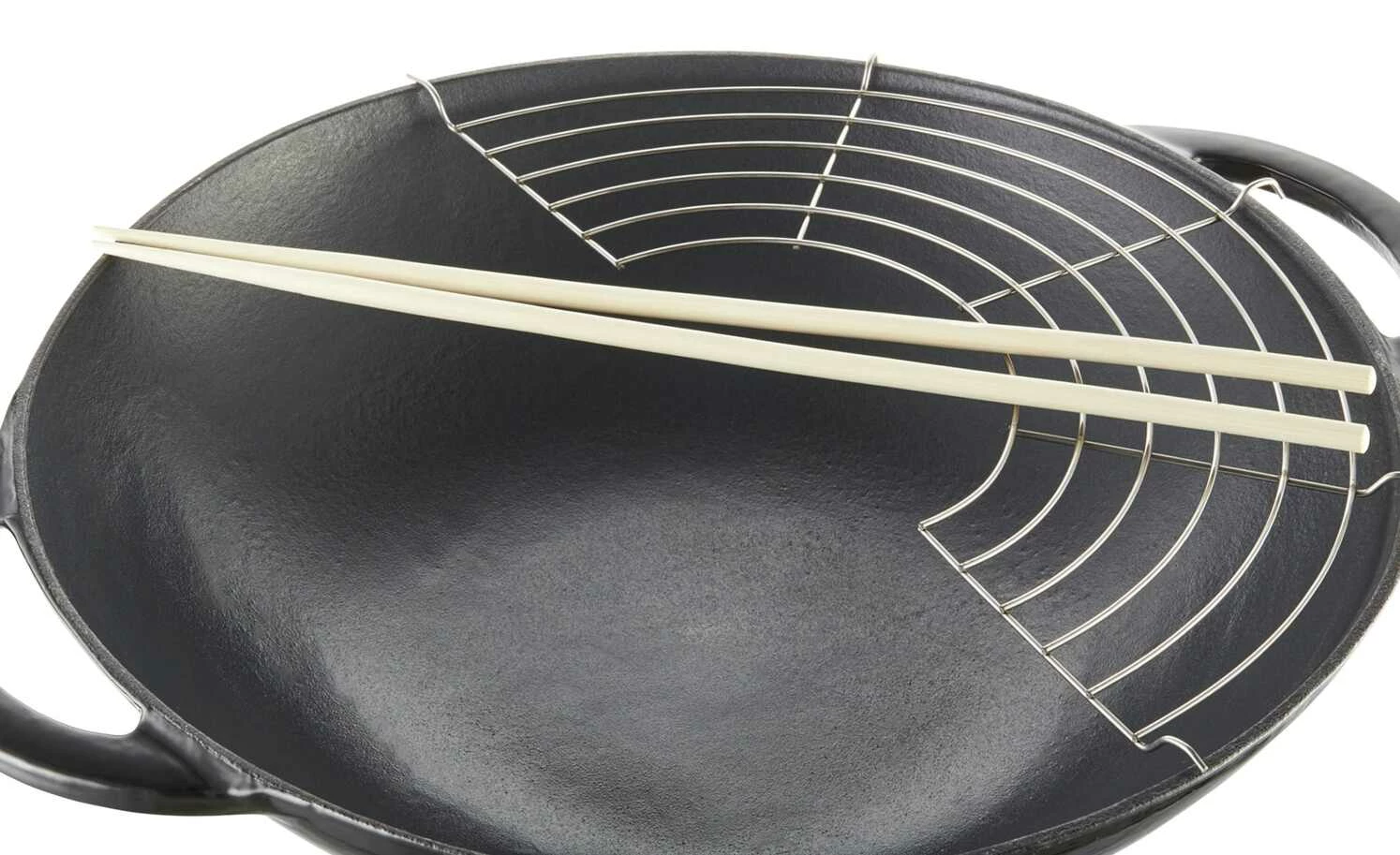 Meisterkoch Gusseisen-Wok mit Deckel OPUS â Bild 3