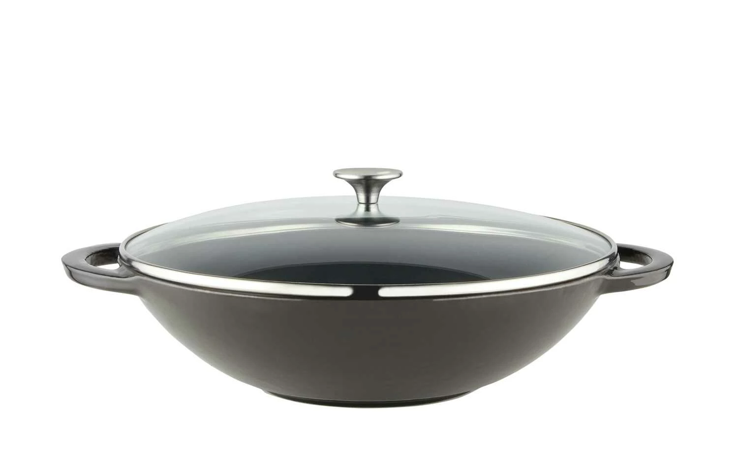 Meisterkoch Gusseisen-Wok mit Deckel OPUS â Bild 2