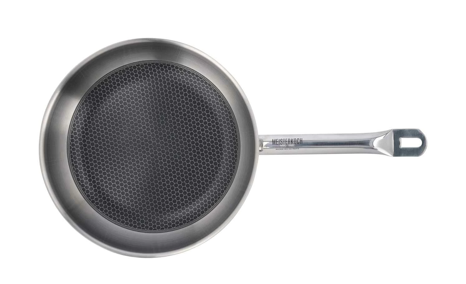 Meisterkoch Edelstahlpfanne RHOMBUS | 28|cm